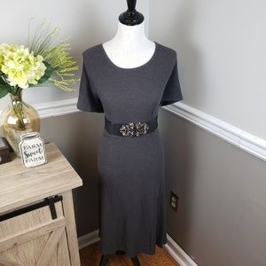 Lularoe Ribbed Charcoal 2XL Carly Dress